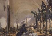John Singer Sargent Breakfast in the Loggia (mk18) oil on canvas